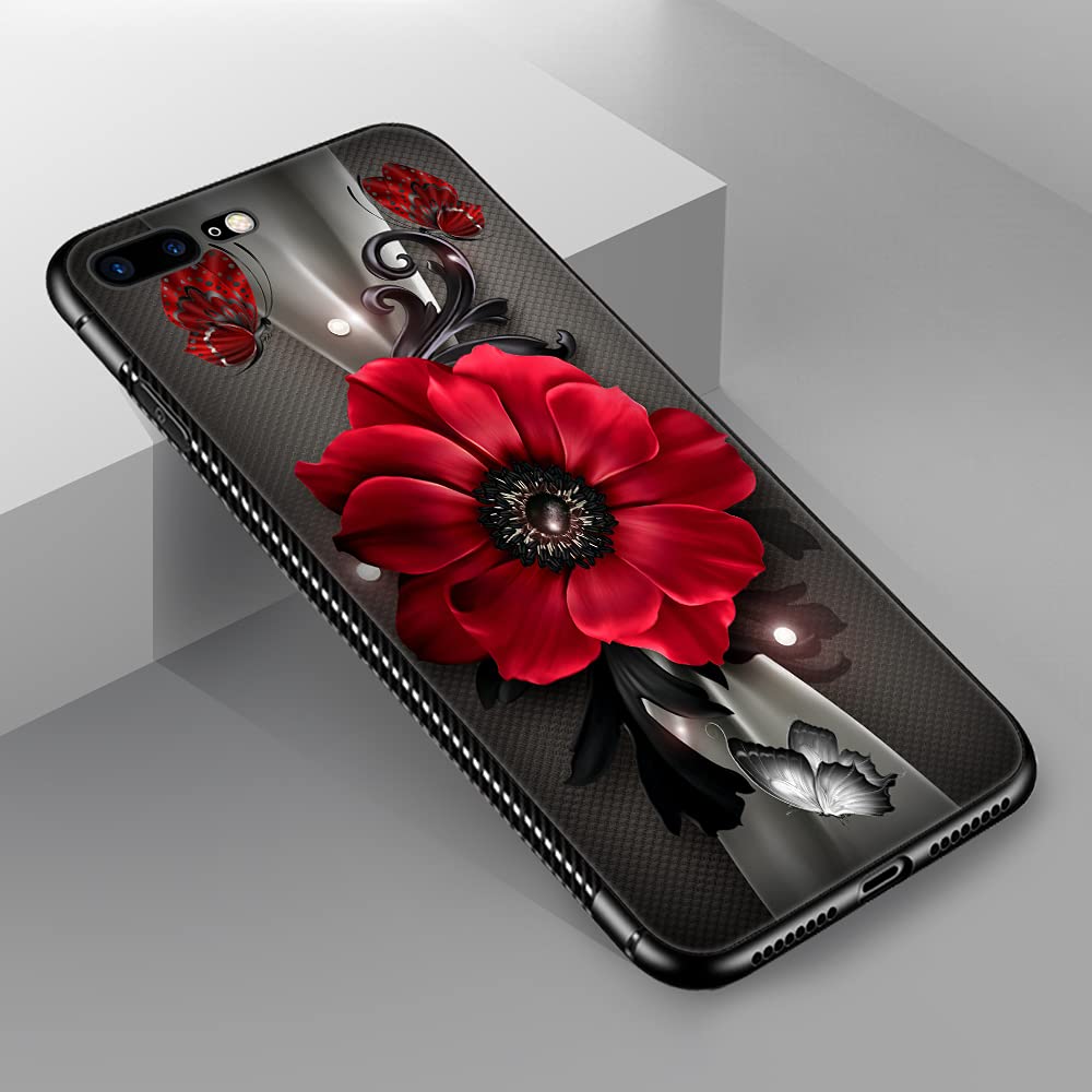 Amazon.co.jp: iPhone 8 Plusケース、バタフライエンシェントiPhone 7